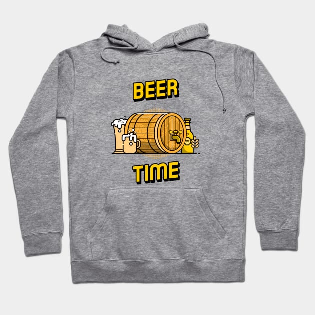 Beer Time Hoodie by BeerShirtly01